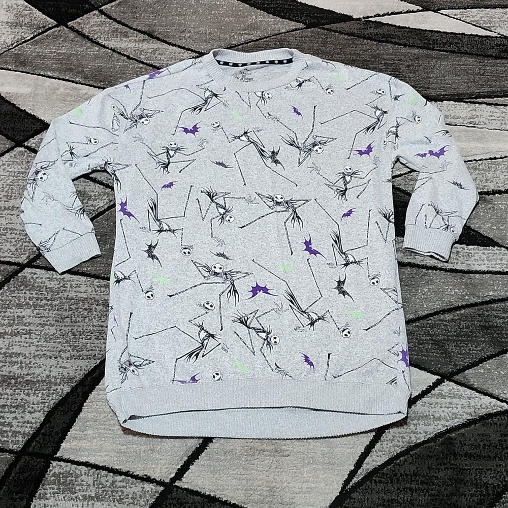 DISNEY TIM BURTONS THE NIGHTMARE BEFORE CHRISTMAS LONG OVERSIZED TUNIC S…